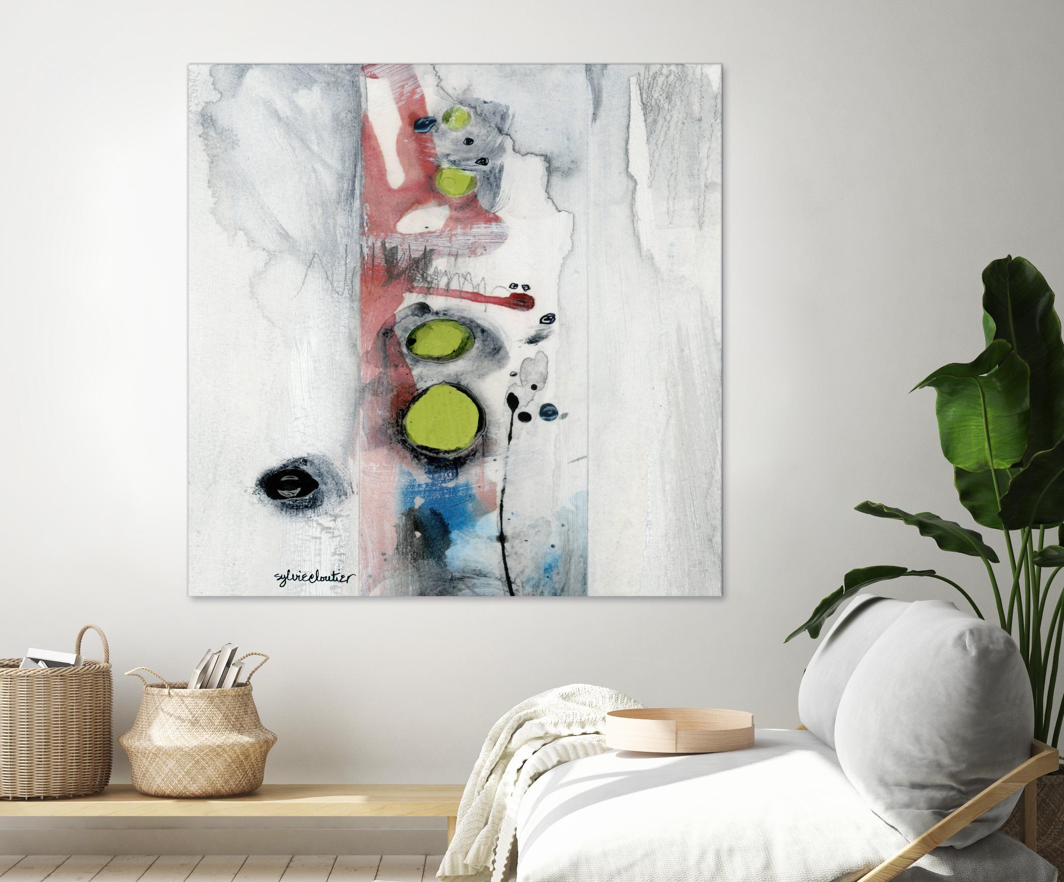 Encré (Détail 1) by Sylvie Cloutier on GIANT ART - blue abstract