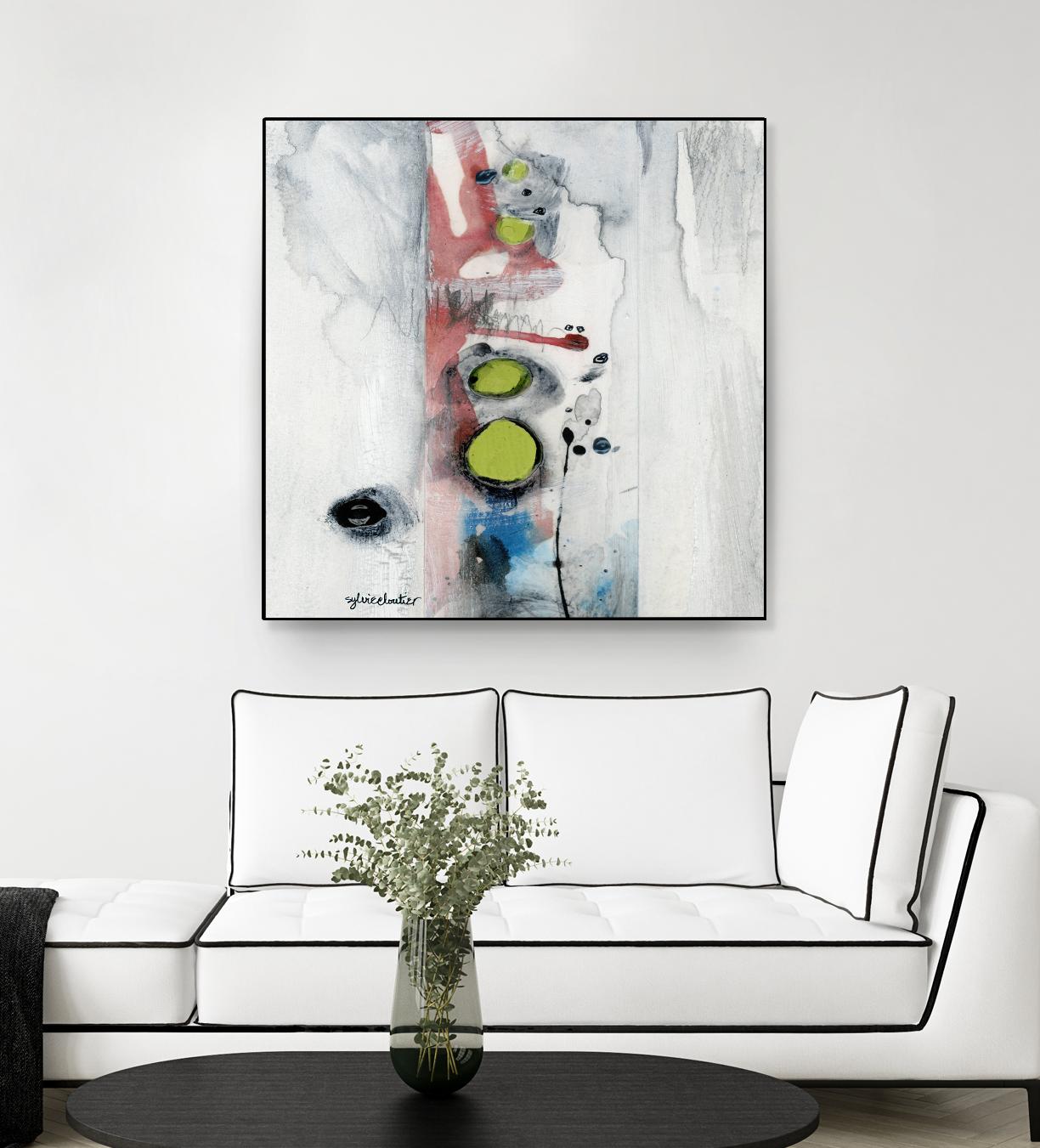 Encré (Détail 1) by Sylvie Cloutier on GIANT ART - blue abstract