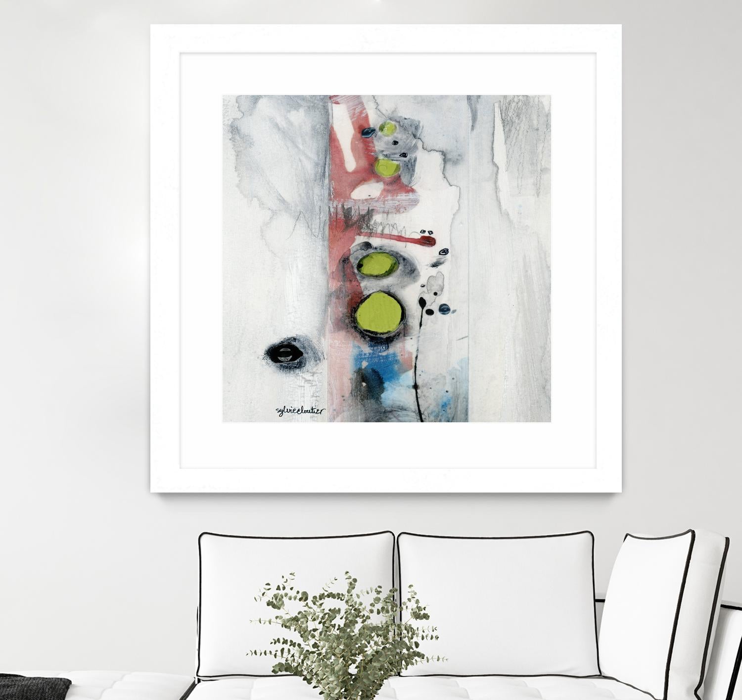 Encré (Détail 1) by Sylvie Cloutier on GIANT ART - blue abstract