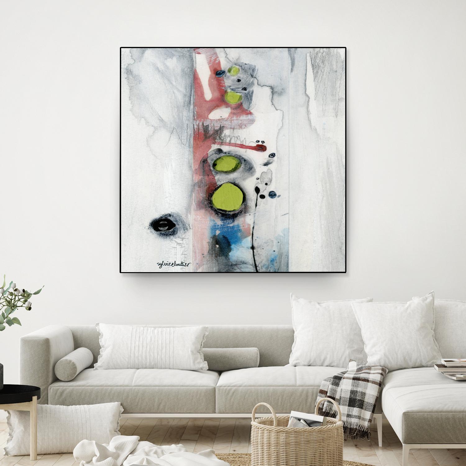 Encré (Détail 1) by Sylvie Cloutier on GIANT ART - blue abstract