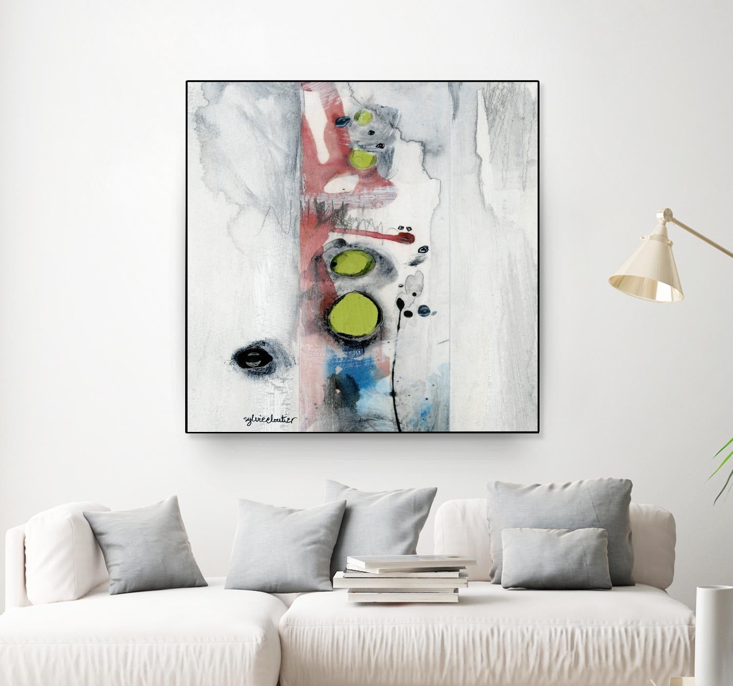 Encré (Détail 1) by Sylvie Cloutier on GIANT ART - blue abstract