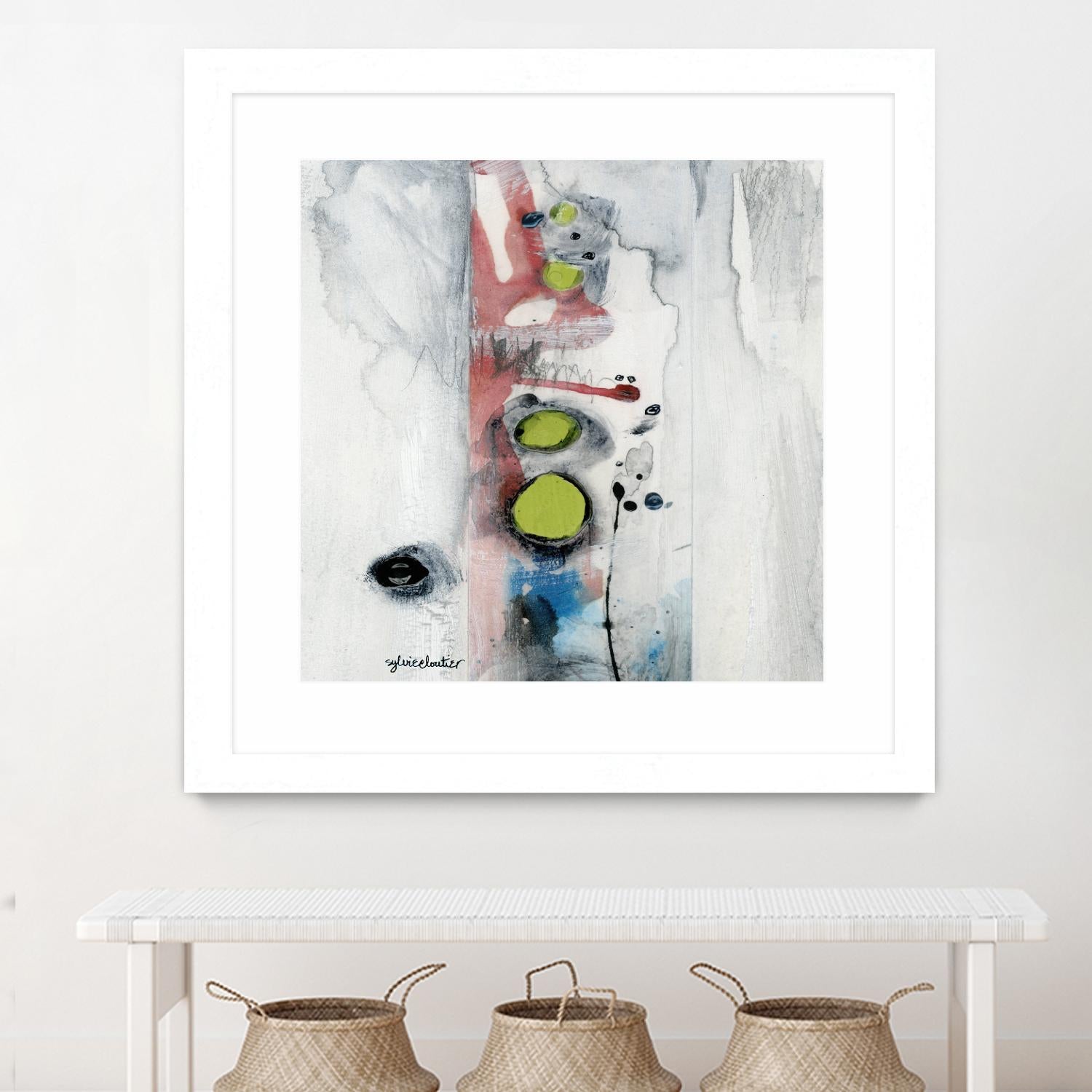 Encré (Détail 1) by Sylvie Cloutier on GIANT ART - blue abstract