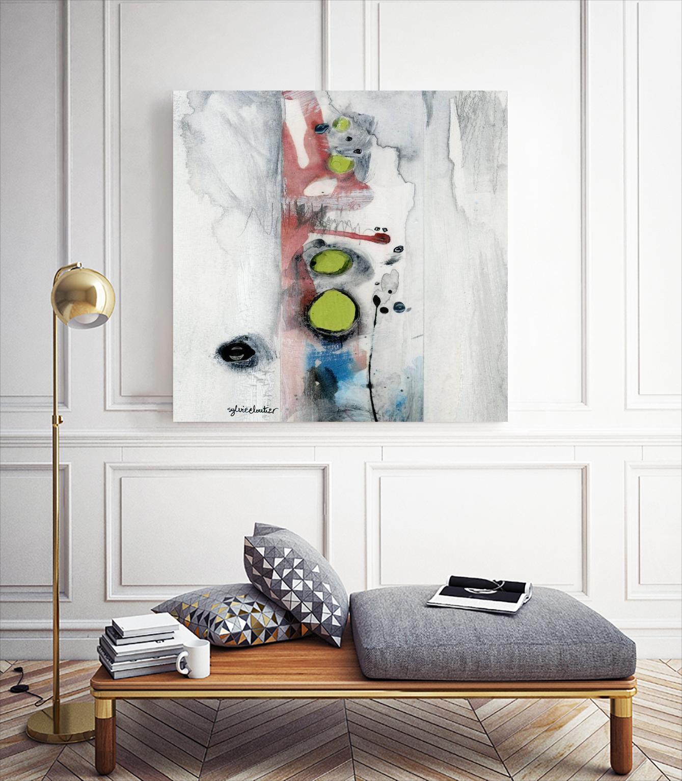 Encré (Détail 1) by Sylvie Cloutier on GIANT ART - blue abstract