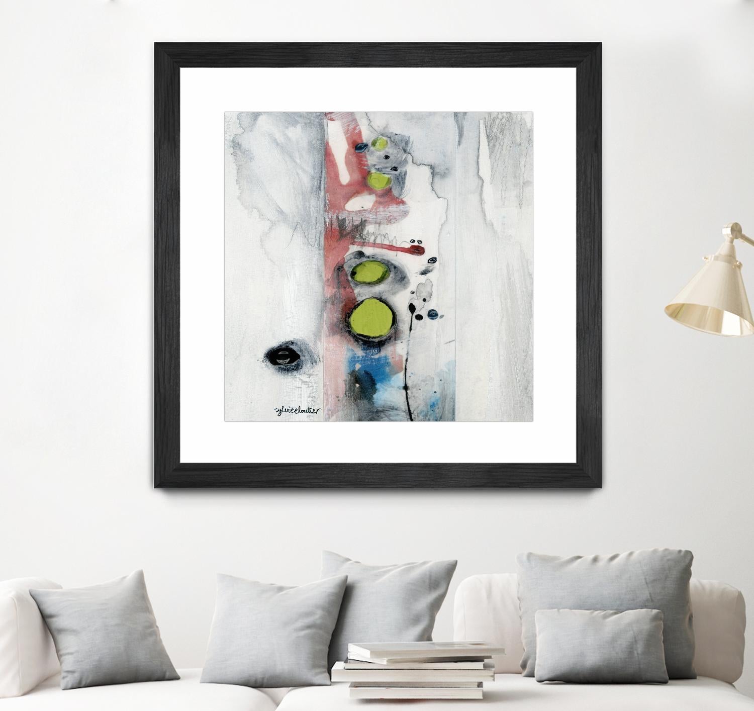 Encré (Détail 1) by Sylvie Cloutier on GIANT ART - blue abstract