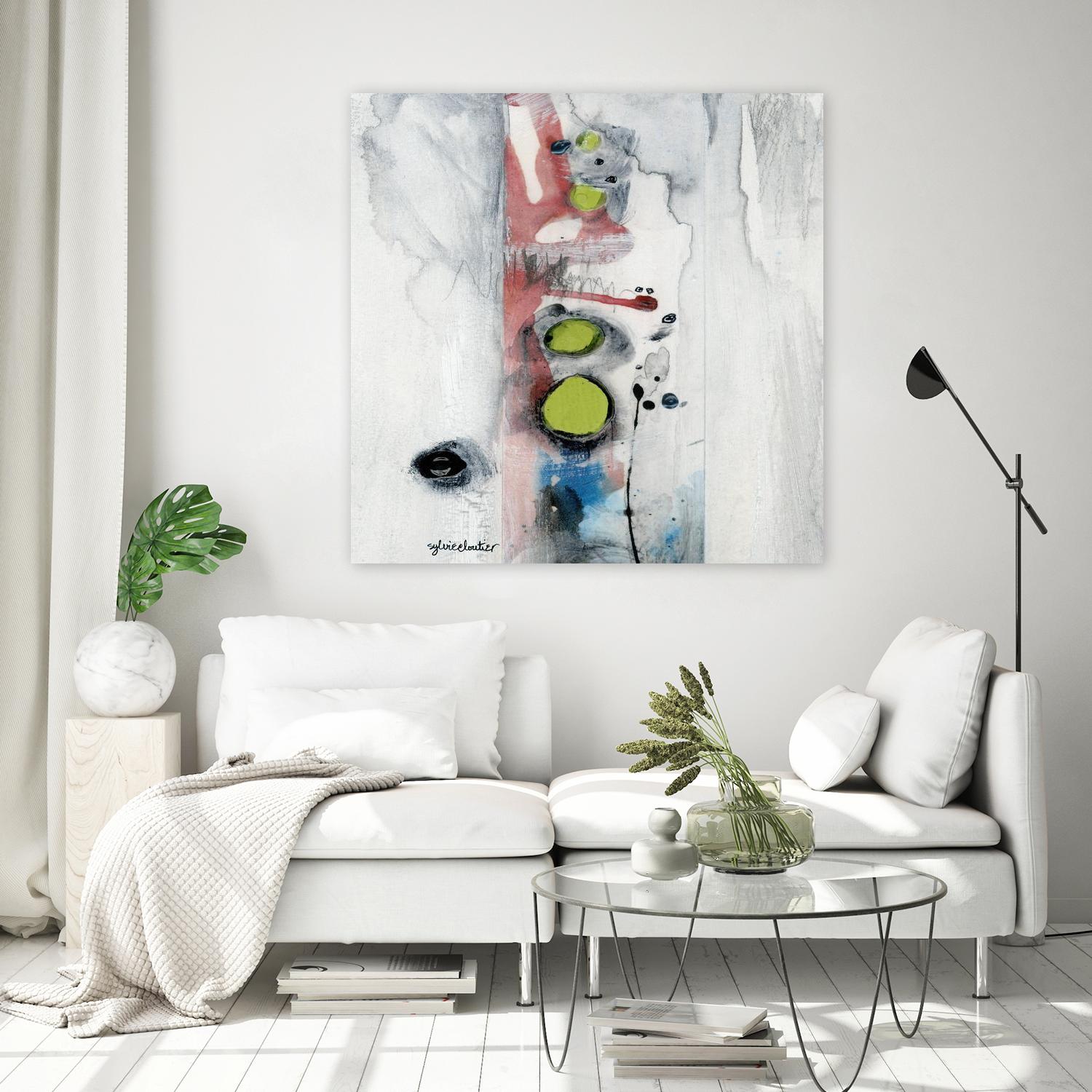 Encré (Détail 1) by Sylvie Cloutier on GIANT ART - blue abstract