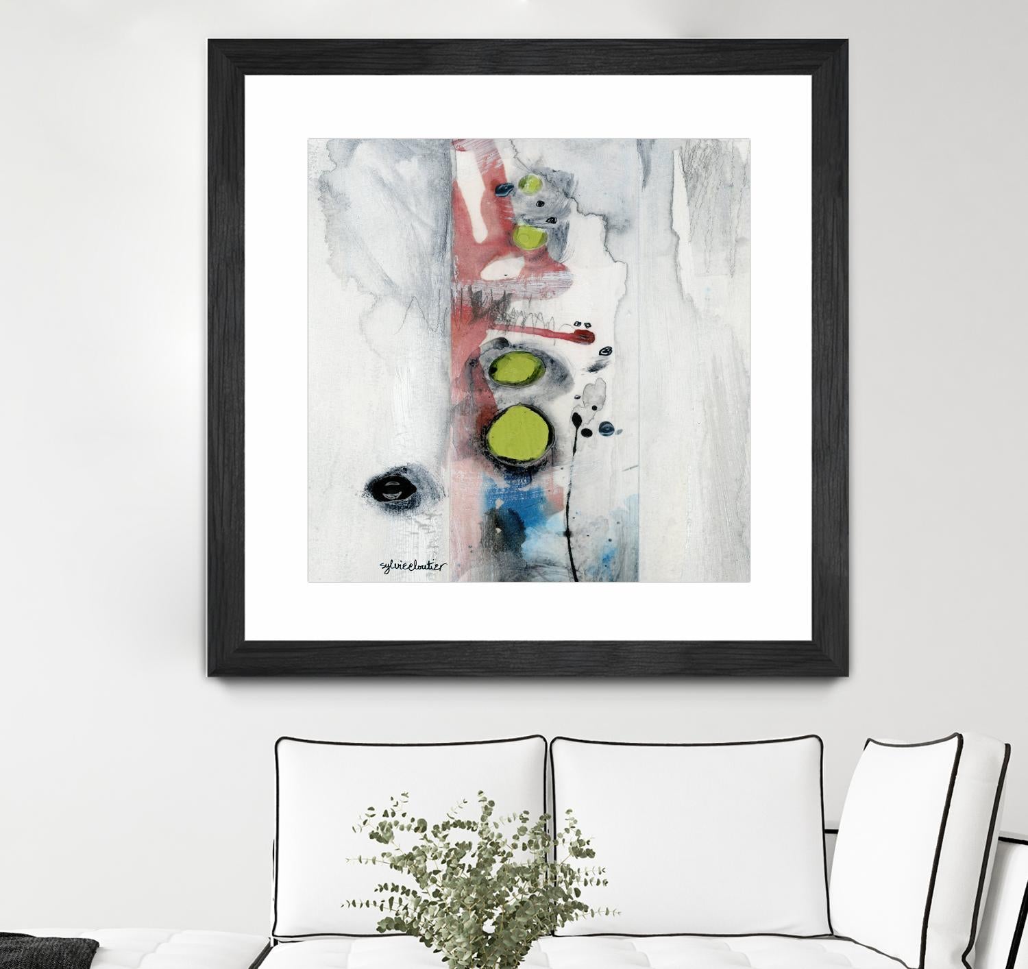 Encré (Détail 1) by Sylvie Cloutier on GIANT ART - blue abstract