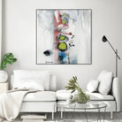 Encré (Détail 1) by Sylvie Cloutier on GIANT ART - blue abstract