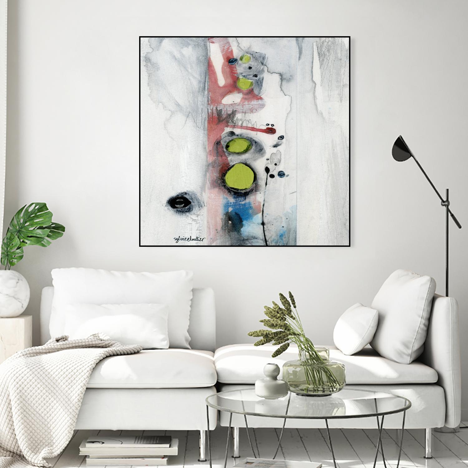 Encré (Détail 1) by Sylvie Cloutier on GIANT ART - blue abstract