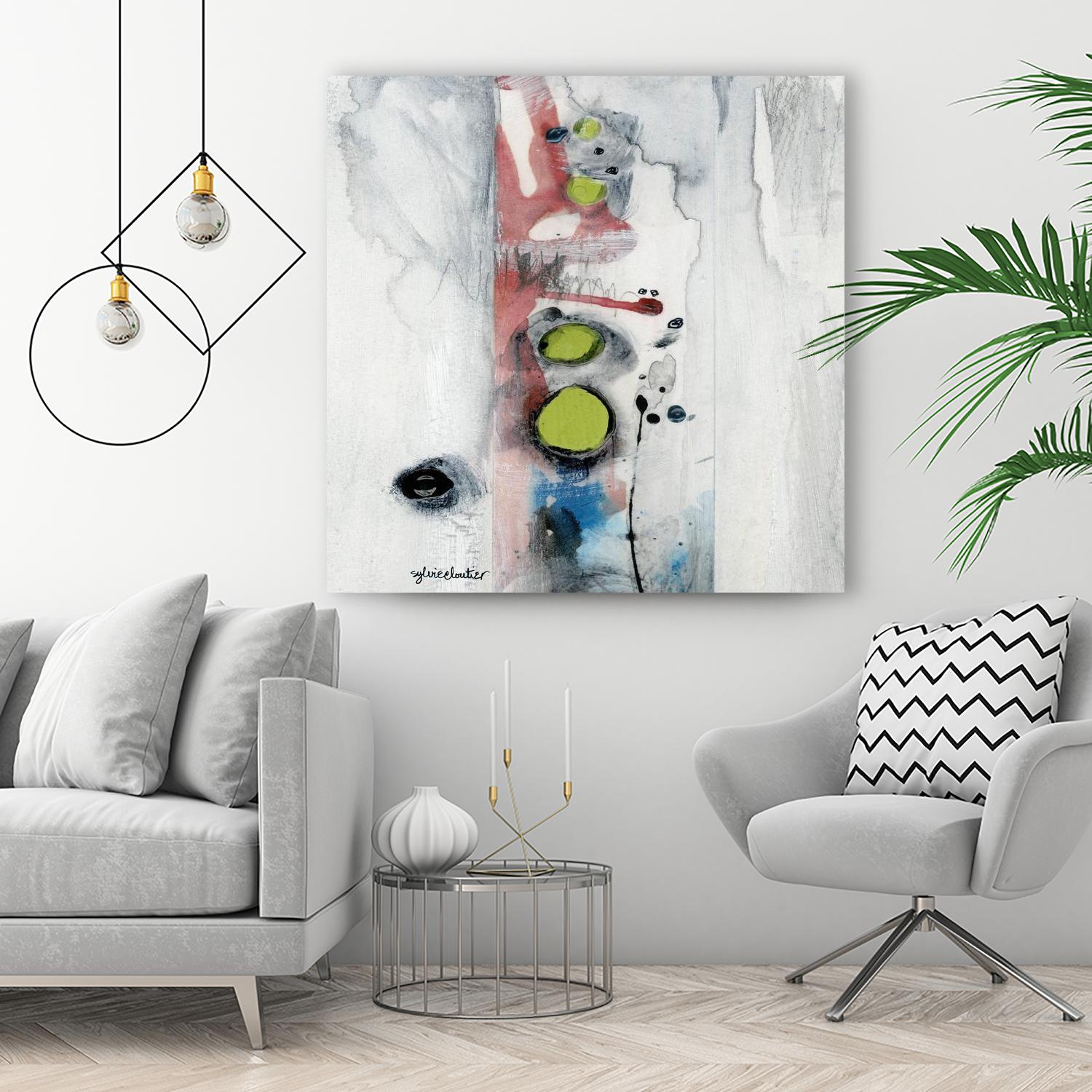 Encré (Détail 1) by Sylvie Cloutier on GIANT ART - blue abstract