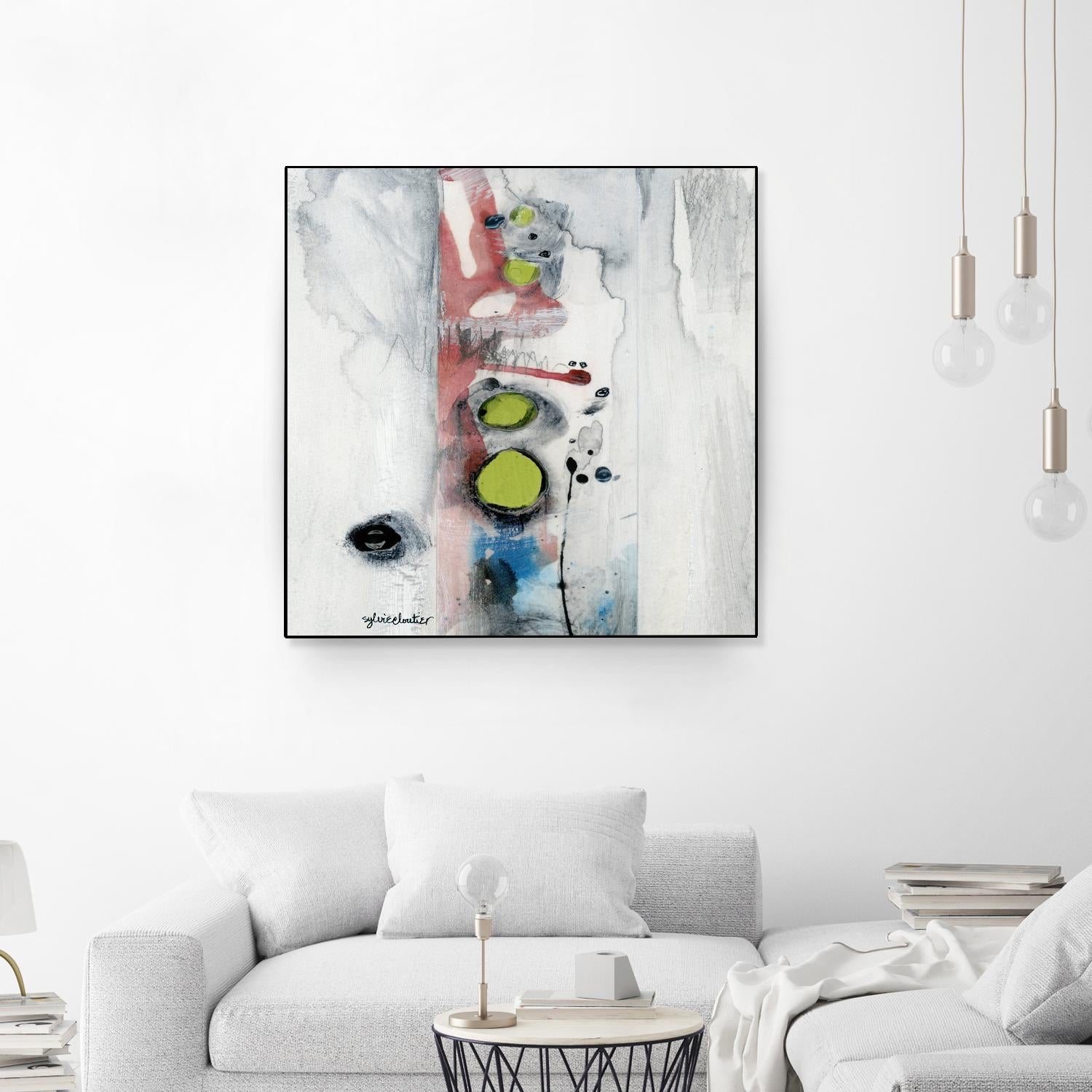 Encré (Détail 1) by Sylvie Cloutier on GIANT ART - blue abstract