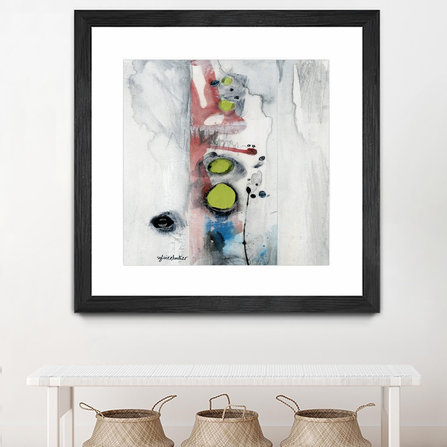 Encré (Détail 1) by Sylvie Cloutier on GIANT ART - blue abstract