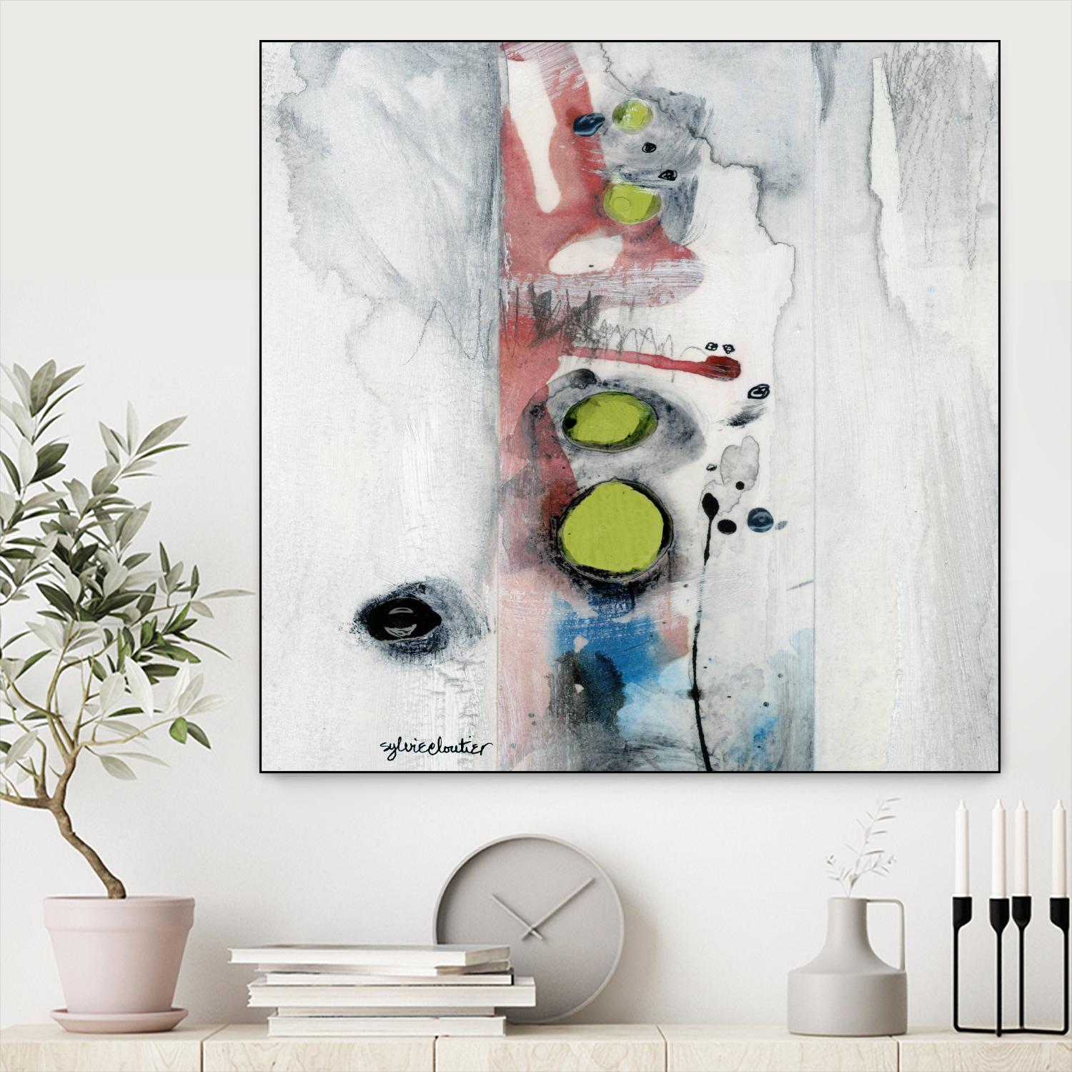 Encré (Détail 1) by Sylvie Cloutier on GIANT ART - blue abstract