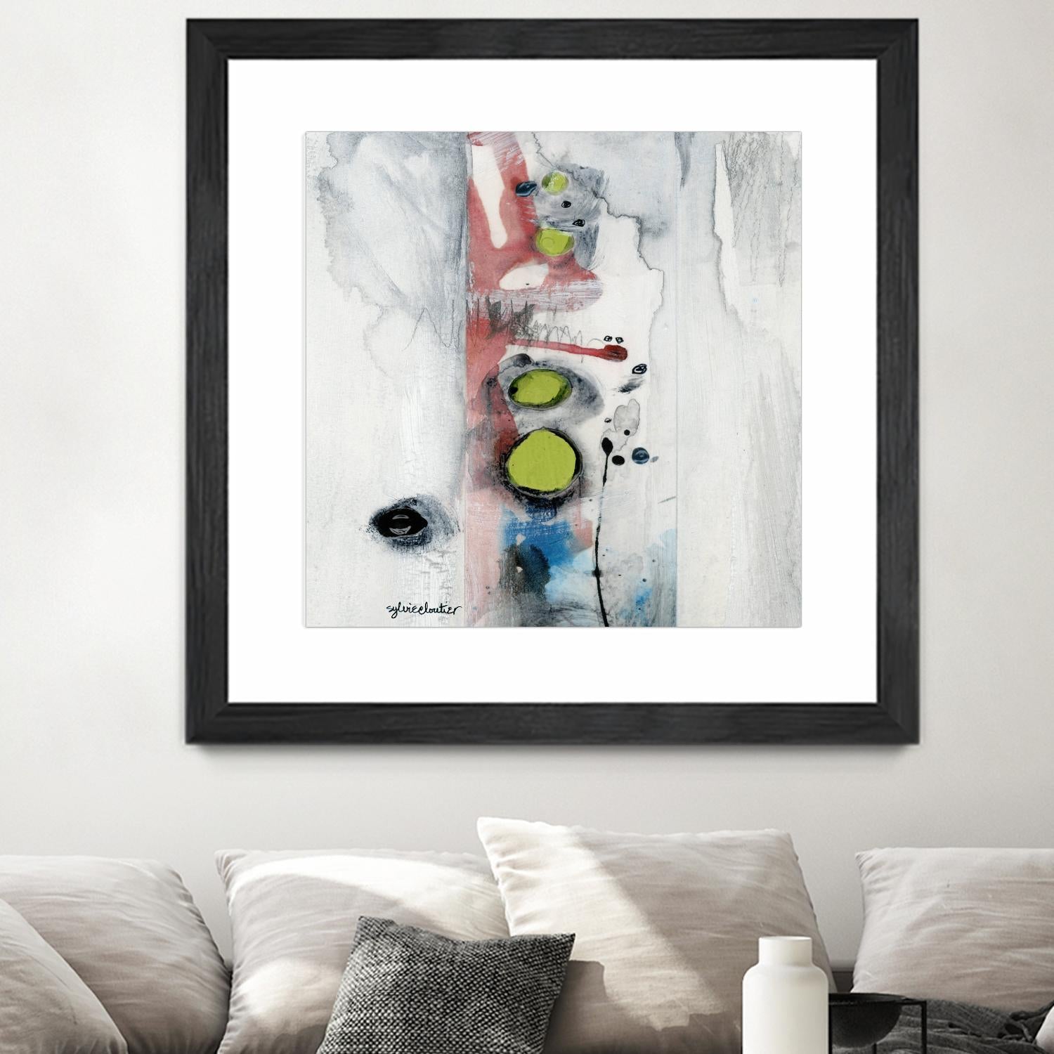 Encré (Détail 1) by Sylvie Cloutier on GIANT ART - blue abstract