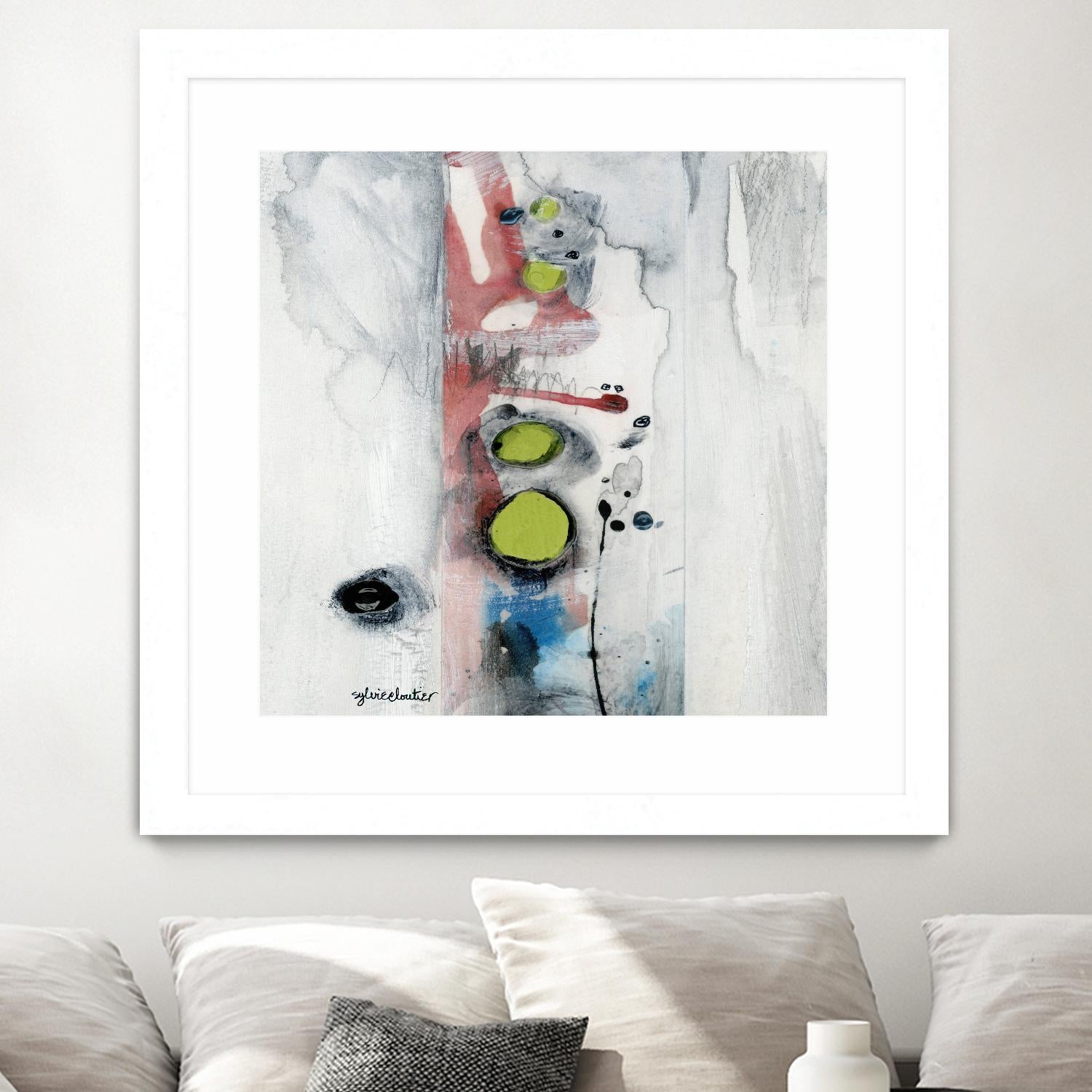 Encré (Détail 1) by Sylvie Cloutier on GIANT ART - blue abstract