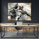 Complexe rocheux (Détail 1) by Sylvie Cloutier on GIANT ART - brown abstract