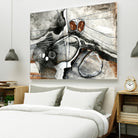 Complexe rocheux (Détail 1) by Sylvie Cloutier on GIANT ART - brown abstract