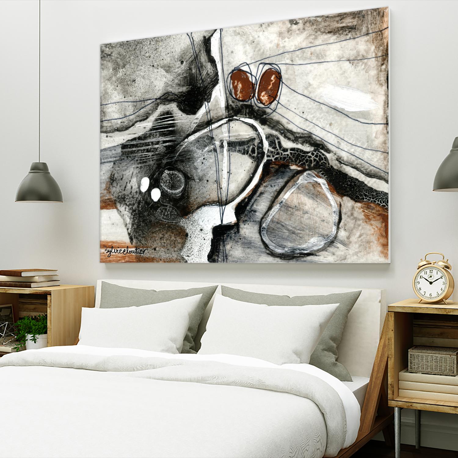 Complexe rocheux (Détail 1) by Sylvie Cloutier on GIANT ART - brown abstract