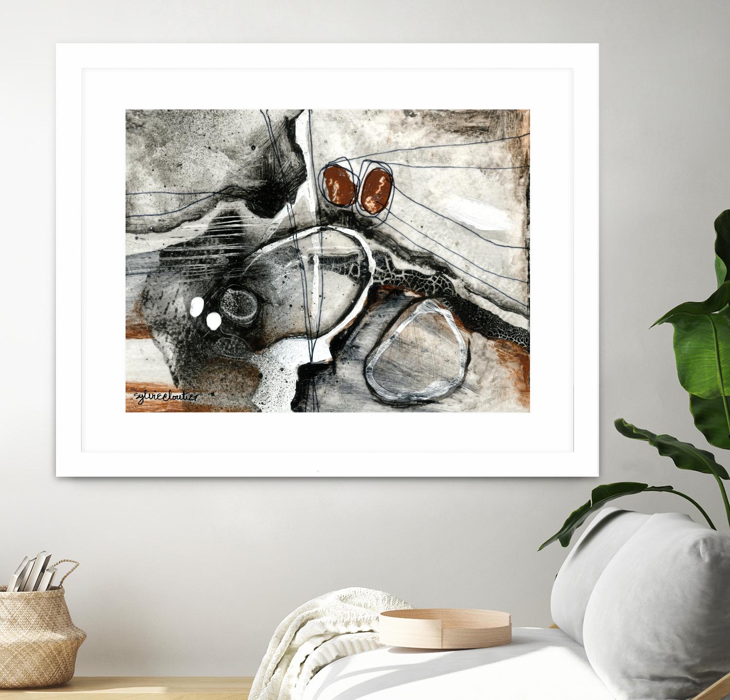 Complexe rocheux (Détail 1) by Sylvie Cloutier on GIANT ART - brown abstract