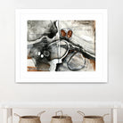 Complexe rocheux (Détail 1) by Sylvie Cloutier on GIANT ART - brown abstract