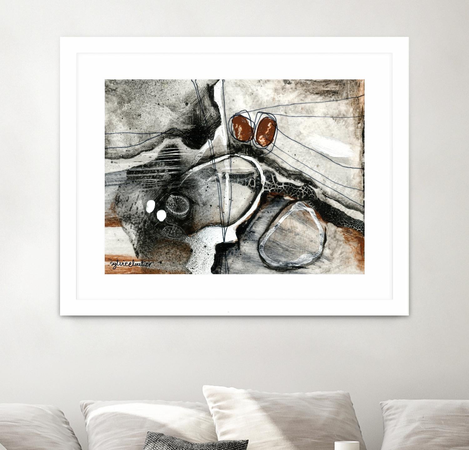 Complexe rocheux (Détail 1) by Sylvie Cloutier on GIANT ART - brown abstract