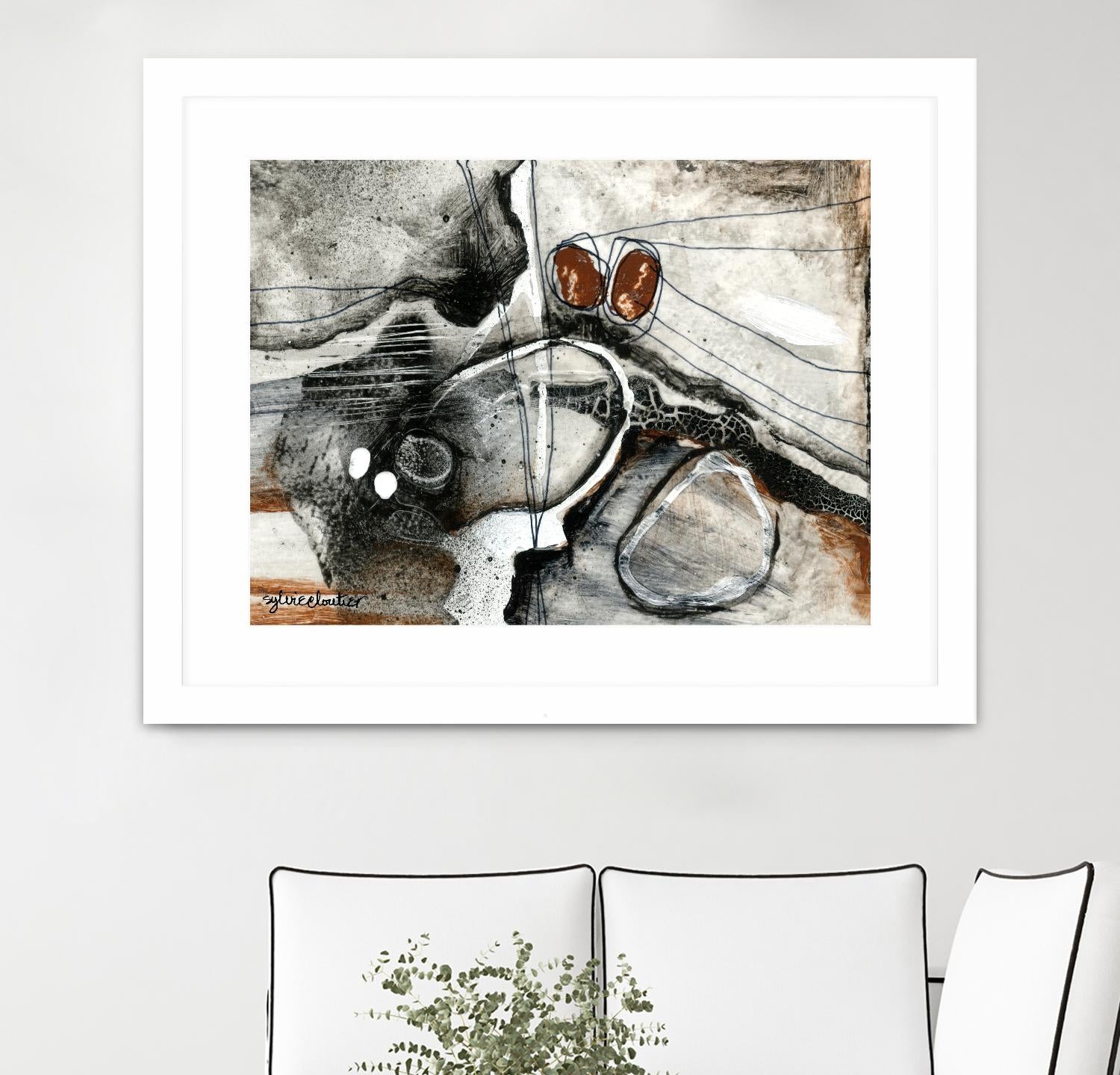 Complexe rocheux (Détail 1) by Sylvie Cloutier on GIANT ART - brown abstract