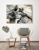 Complexe rocheux (Détail 1) by Sylvie Cloutier on GIANT ART - brown abstract