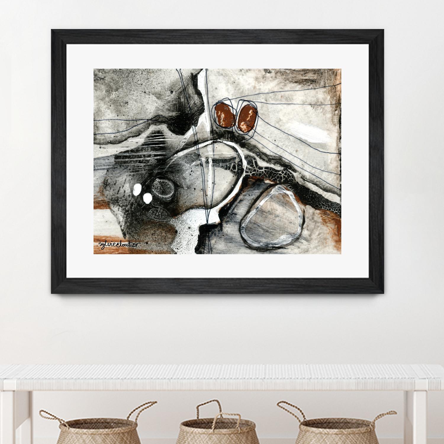 Complexe rocheux (Détail 1) by Sylvie Cloutier on GIANT ART - brown abstract