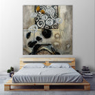 Signe de terre 3 (Détail 2) by Sylvie Cloutier on GIANT ART - grey abstract