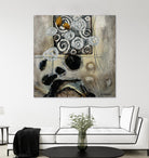 Signe de terre 3 (Détail 2) by Sylvie Cloutier on GIANT ART - grey abstract