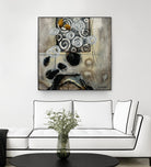 Signe de terre 3 (Détail 2) by Sylvie Cloutier on GIANT ART - grey abstract