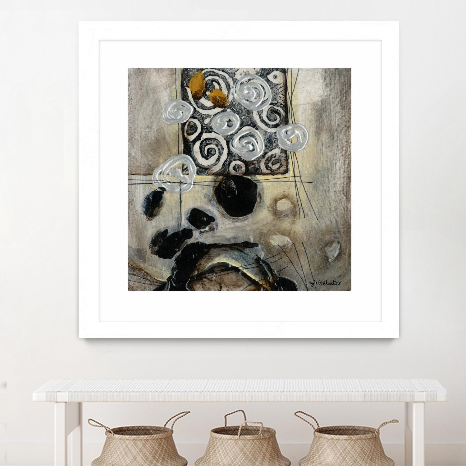 Signe de terre 3 (Détail 2) by Sylvie Cloutier on GIANT ART - grey abstract