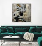 Signe de terre 3 (Détail 2) by Sylvie Cloutier on GIANT ART - grey abstract