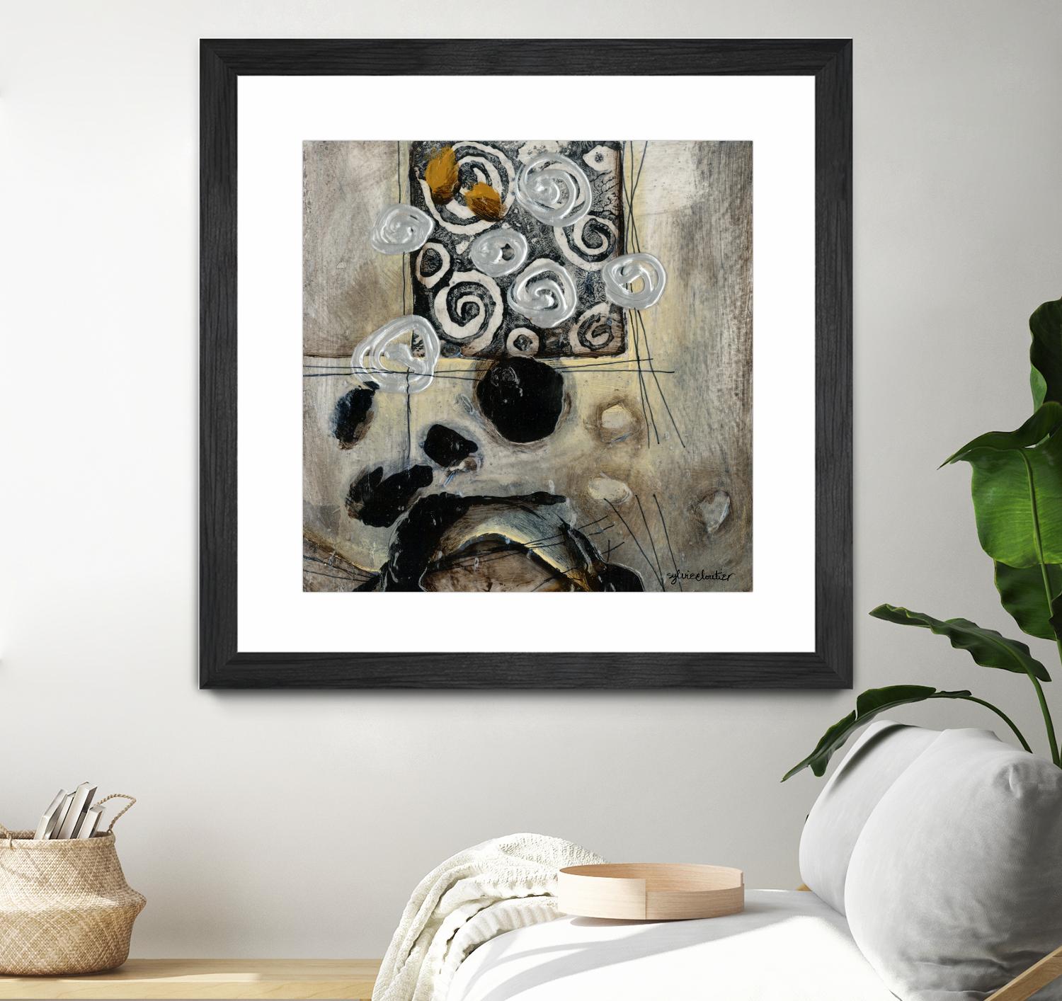 Signe de terre 3 (Détail 2) by Sylvie Cloutier on GIANT ART - grey abstract