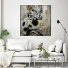 Signe de terre 3 (Détail 2) by Sylvie Cloutier on GIANT ART - grey abstract