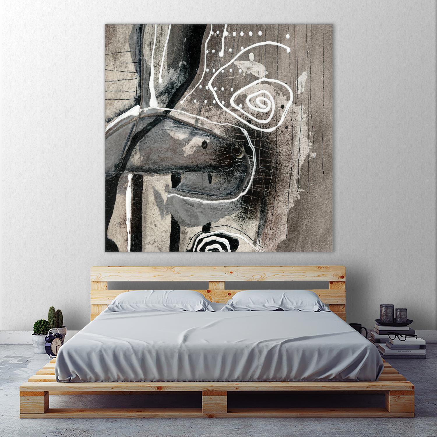 Fatalité (Détail 3) by Sylvie Cloutier on GIANT ART - white abstract