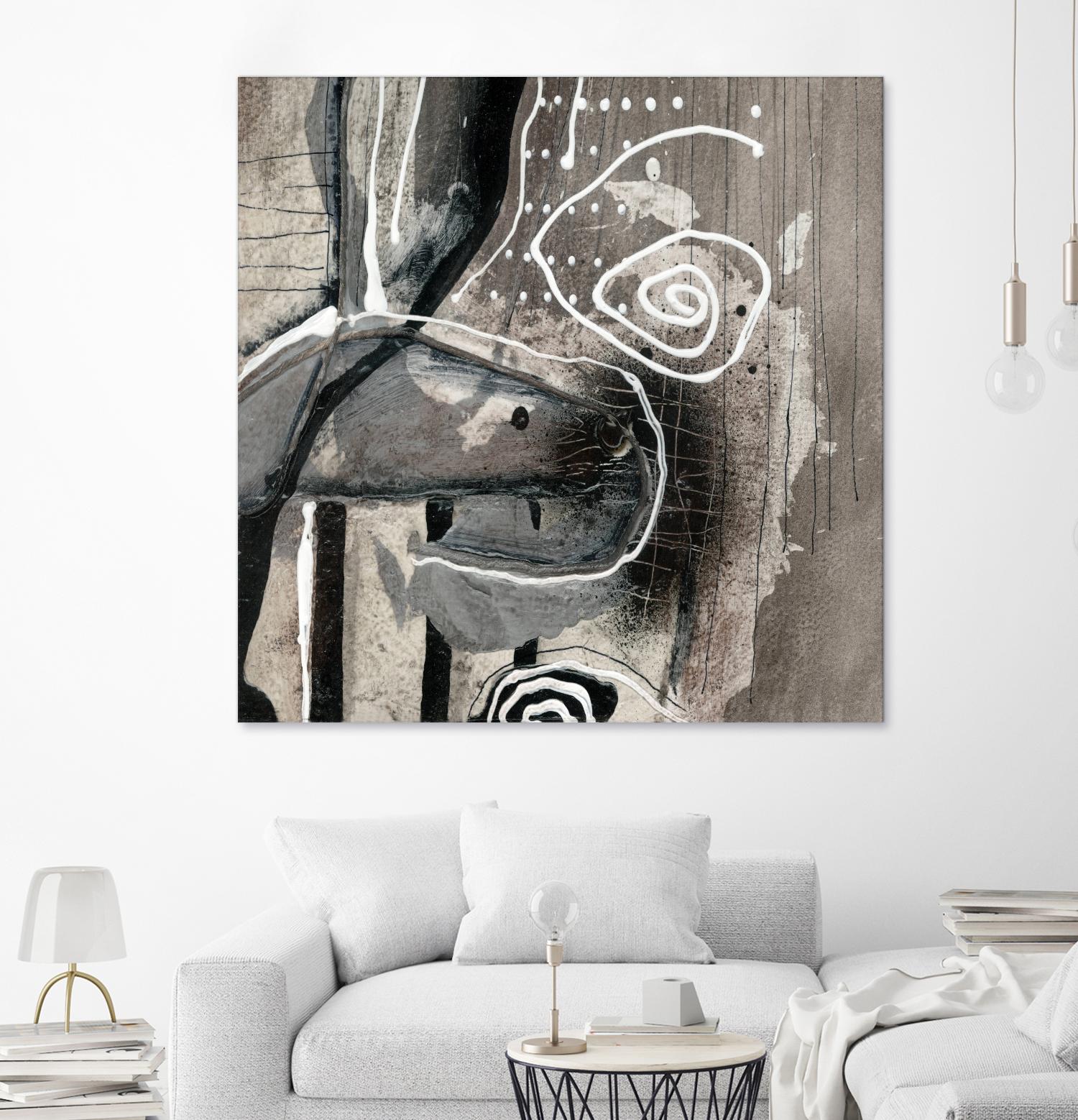 Fatalité (Détail 3) by Sylvie Cloutier on GIANT ART - white abstract