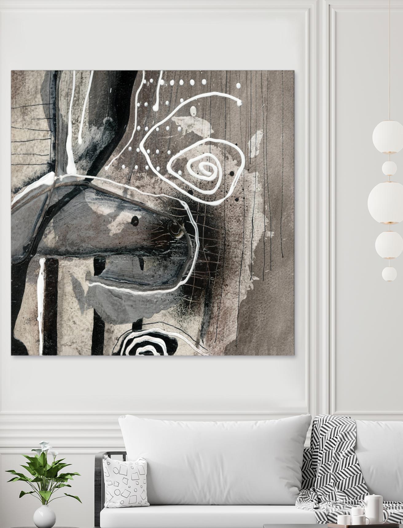 Fatalité (Détail 3) by Sylvie Cloutier on GIANT ART - white abstract