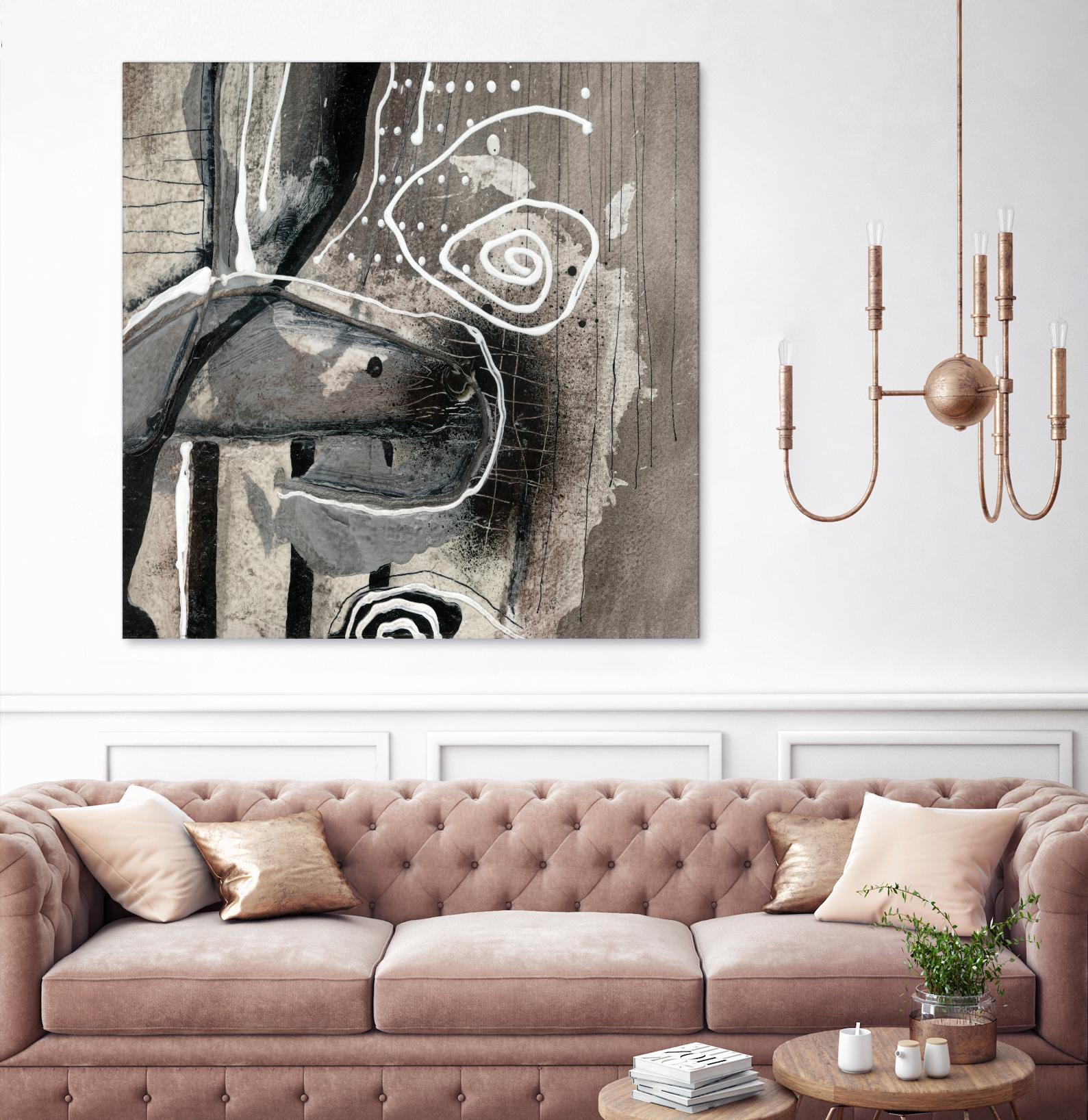 Fatalité (Détail 3) by Sylvie Cloutier on GIANT ART - white abstract