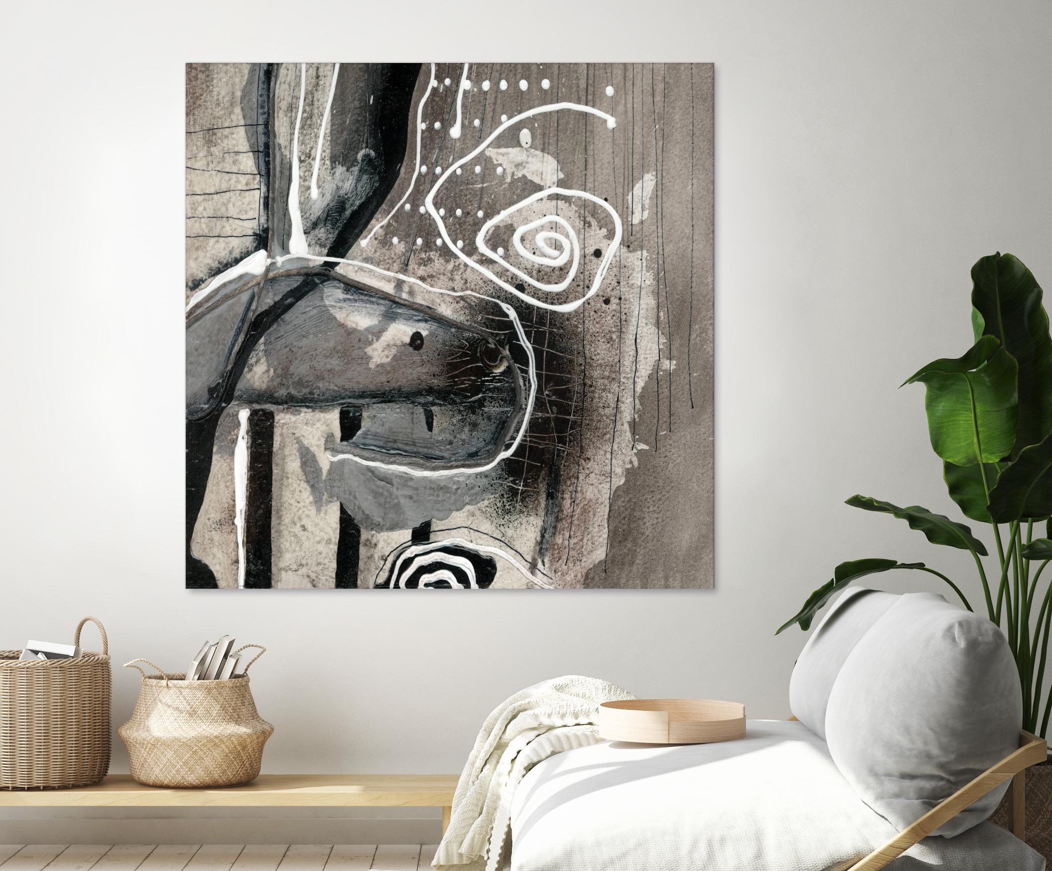 Fatalité (Détail 3) by Sylvie Cloutier on GIANT ART - white abstract