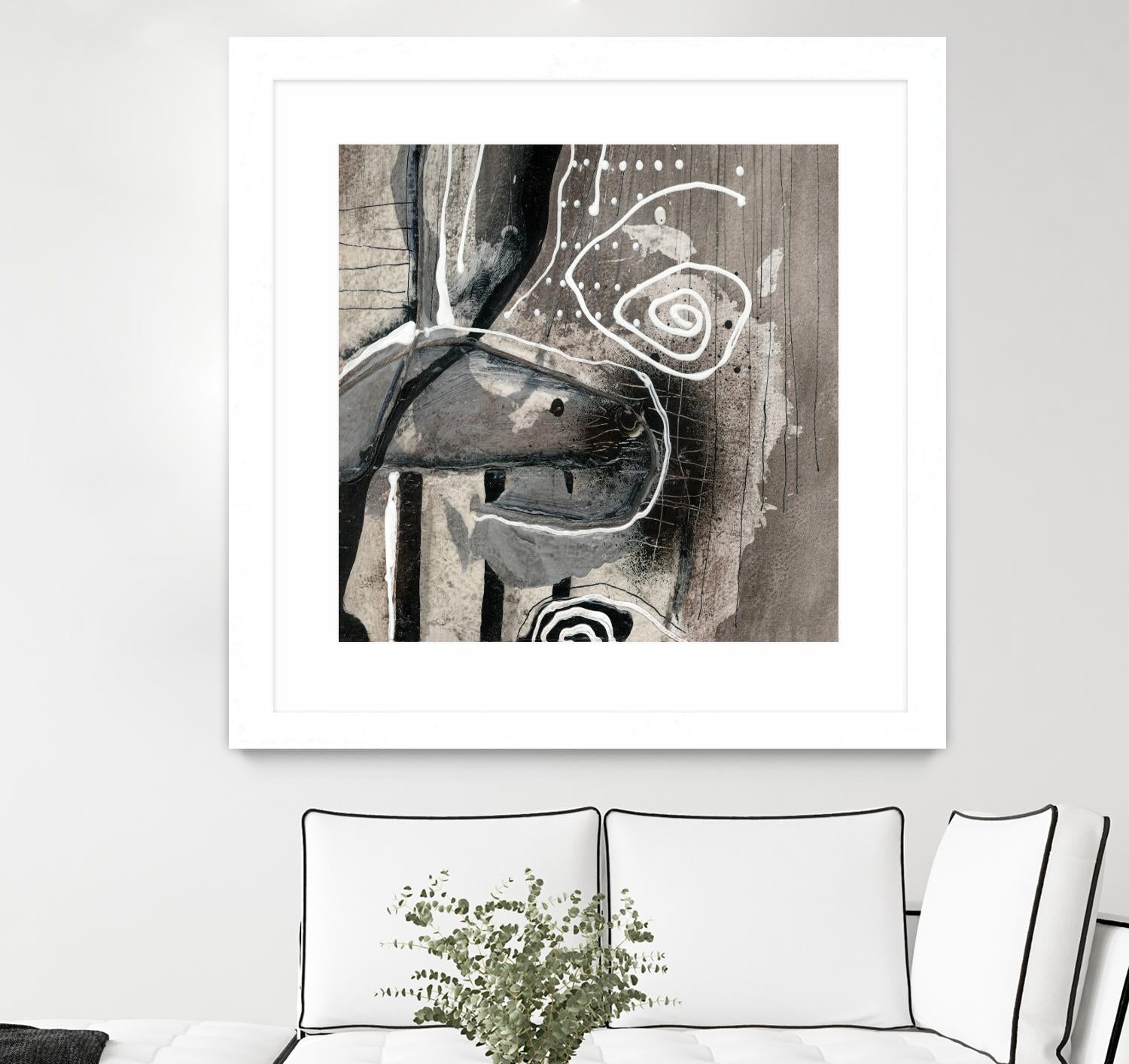 Fatalité (Détail 3) by Sylvie Cloutier on GIANT ART - white abstract