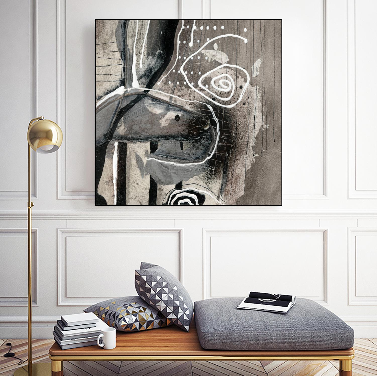 Fatalité (Détail 3) by Sylvie Cloutier on GIANT ART - white abstract