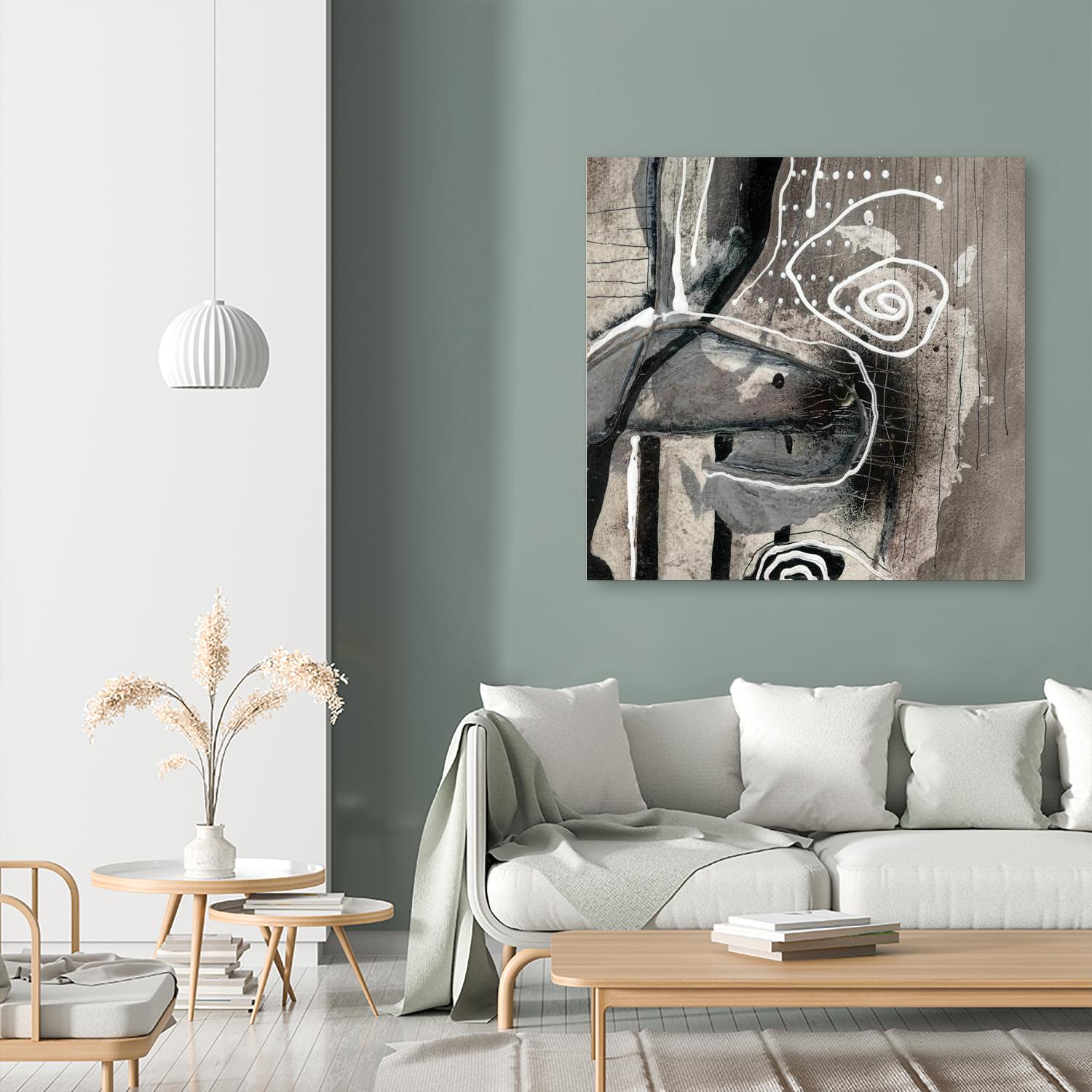 Fatalité (Détail 3) by Sylvie Cloutier on GIANT ART - white abstract