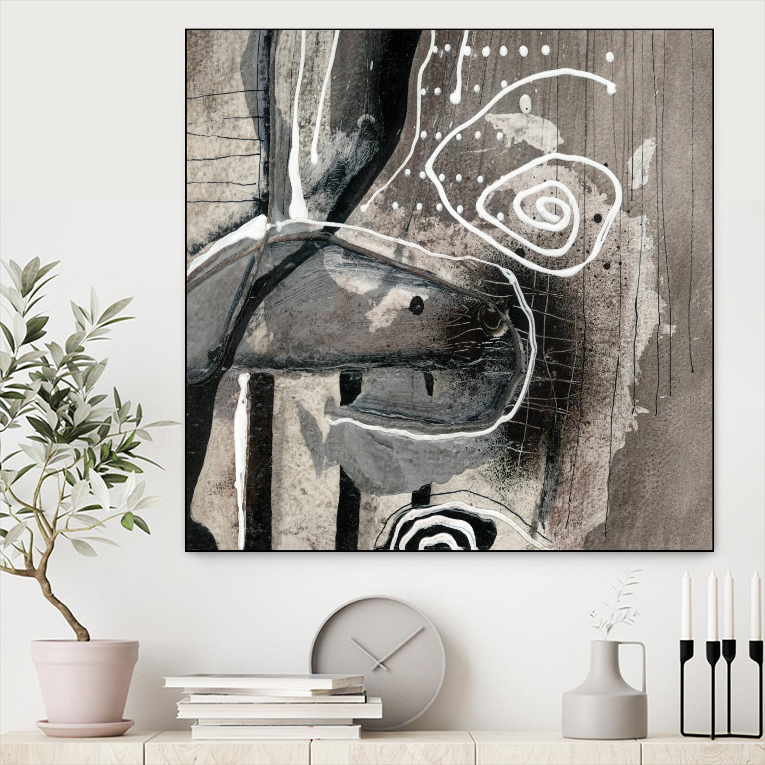 Fatalité (Détail 3) by Sylvie Cloutier on GIANT ART - white abstract