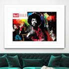 Peace and Love by Carole St-Germain on GIANT ART - red digital pari match