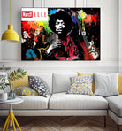 Peace and Love by Carole St-Germain on GIANT ART - red digital jimmy hendricks