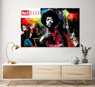 Peace and Love by Carole St-Germain on GIANT ART - red digital pari match