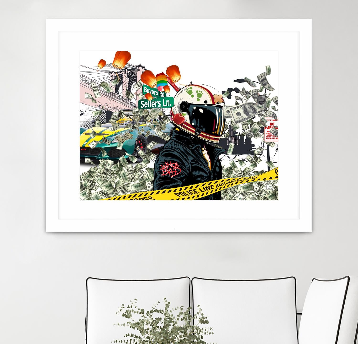 Urban Street by Carole St-Germain on GIANT ART - red digital police