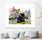 Urban Street by Carole St-Germain on GIANT ART - red digital police