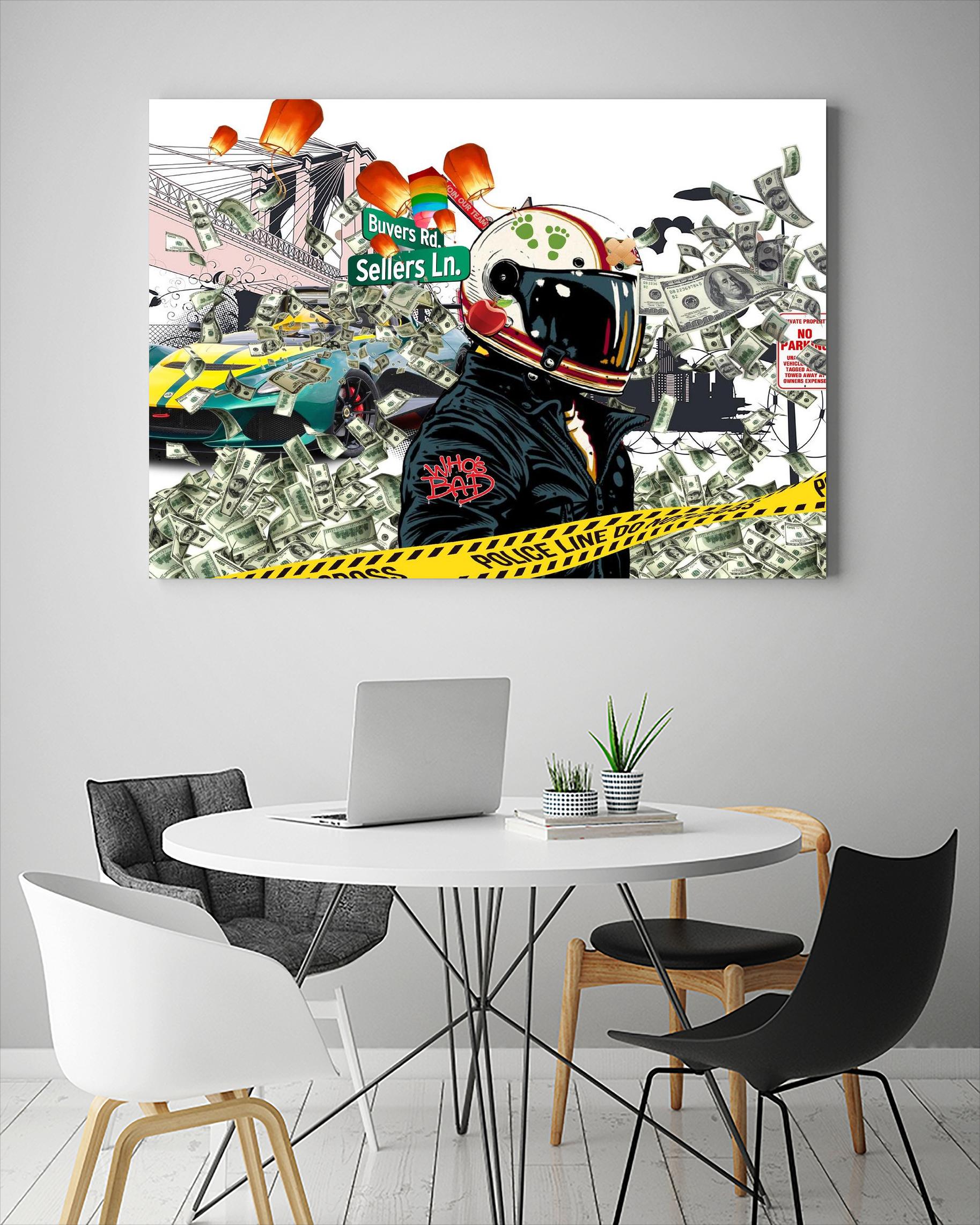 Urban Street by Carole St-Germain on GIANT ART - red digital police