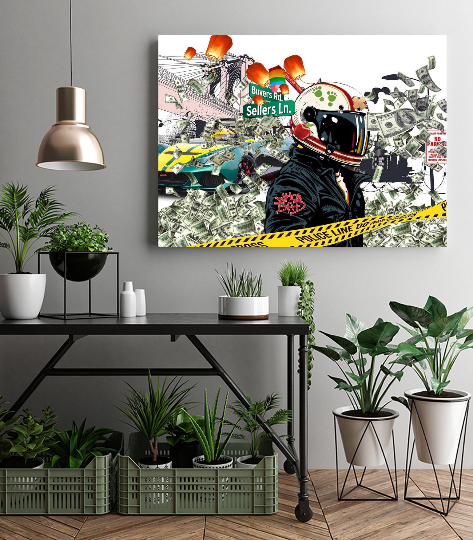 Urban Street by Carole St-Germain on GIANT ART - red digital police